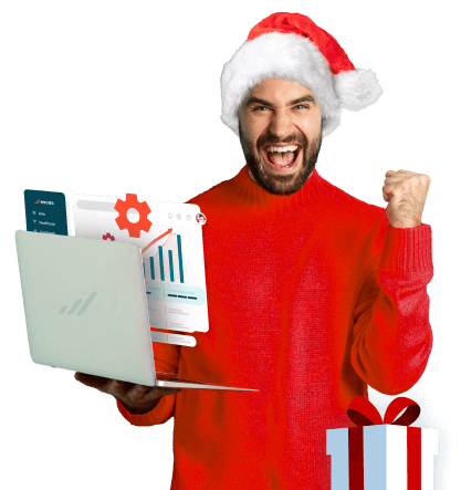 Imagen persona feliz navidad 2024 promo escala