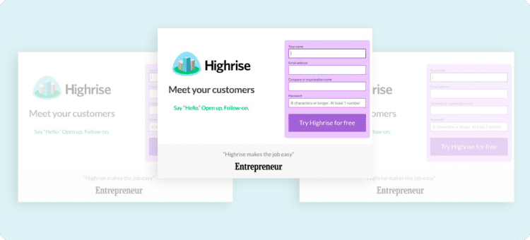 Plataforma CRM de Highrise