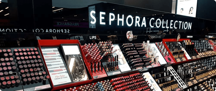 Ilustración de Sephora en referencia a ejemplos de blended marketing y cómo combinar estrategias de marketing para tener éxito