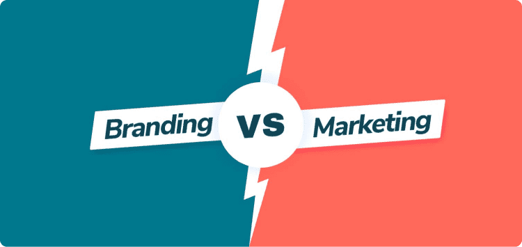 Ilustración en referencia a branding vs marketing en Brand Awareness