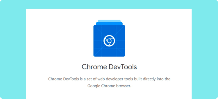 Ilustración en referencia a Chrome DevTools como herramienta para la medición de la eficiencia de un sitio web para negocios