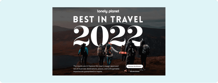 Ilustración en referencia a Lonely Planet como ejemplo de estrategias de marketing de crecimiento