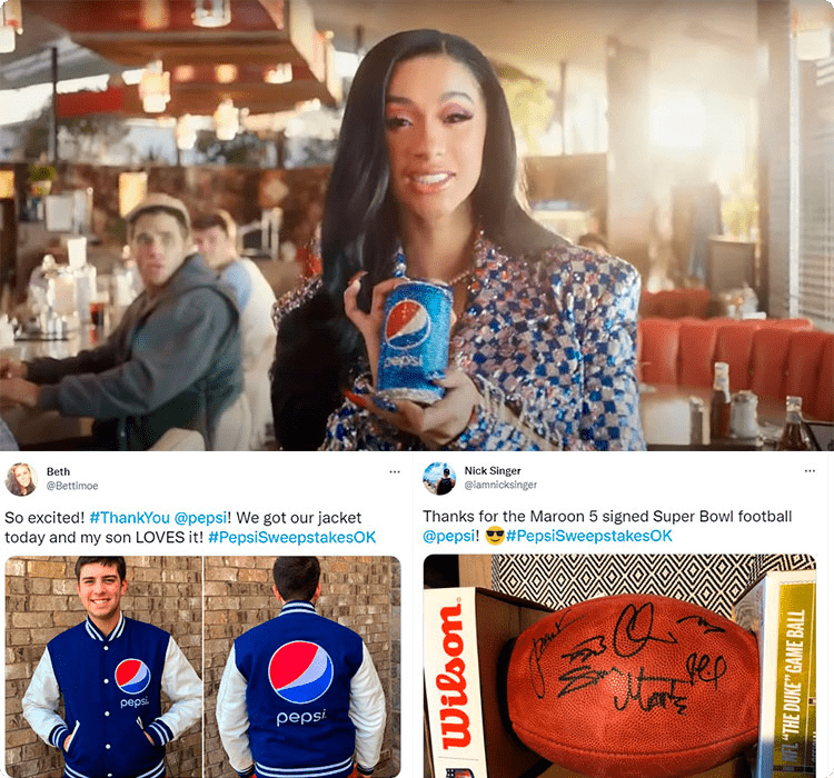 Ilustración de Pepsi en referencia a ejemplos de campañas publicitarias exitosas
